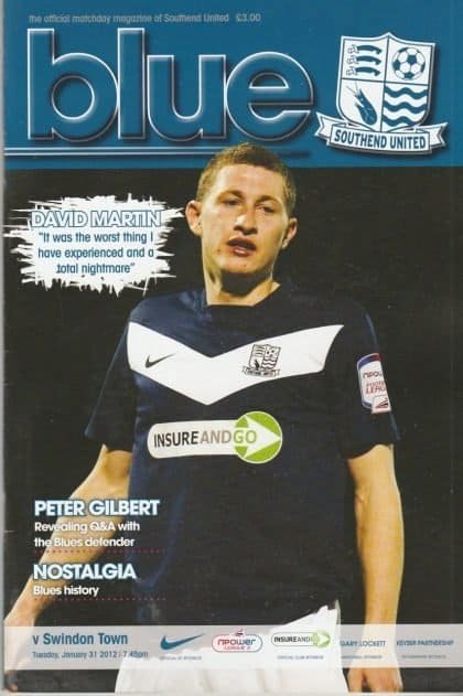 Southend United v Swindon Town 31-Jan-2012