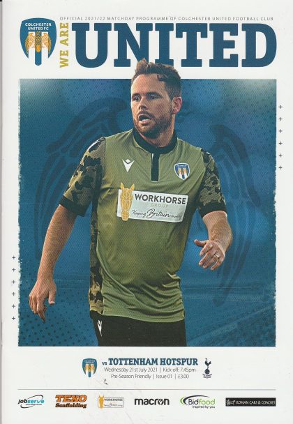 Colchester United v Tottenham Hotspur 21-Jul-2021