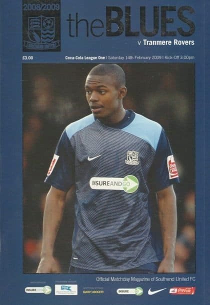 Southend United v Tranmere Rovers  14-Feb-2009