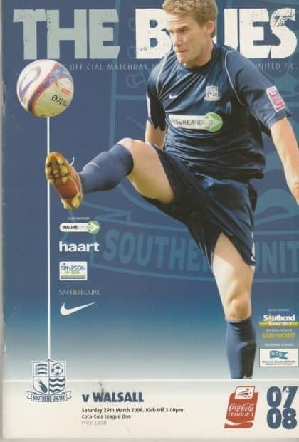 Southend United v Walsall  29-Mar-2008