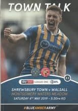 Shrewsbury Town v Walsall  04-May-2019