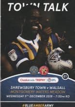 Shrewsbury Town v Walsall  05-Dec-2018