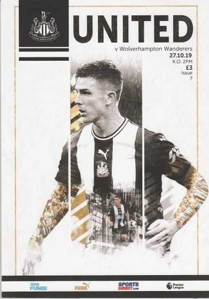 Newcastle United v Wolverhampton Wanderers  27-Oct-2019