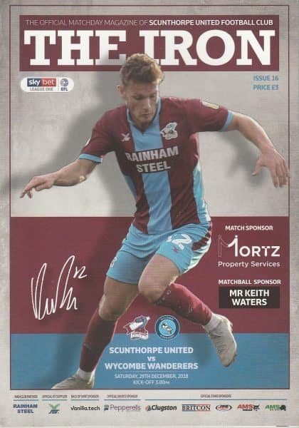 Scunthorpe United v Wycombe Wanderers   29-Dec-2018