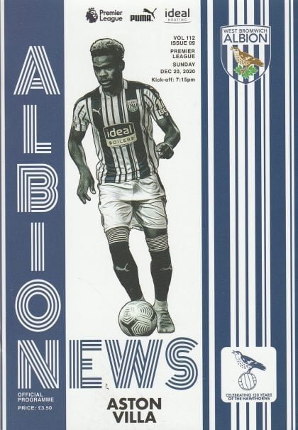 West Bromwich Albion v Aston Villa 20-Dec-2020