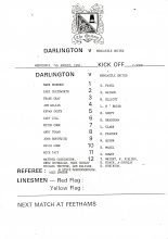 Darlington v Newcastle United 07-Aug-1991