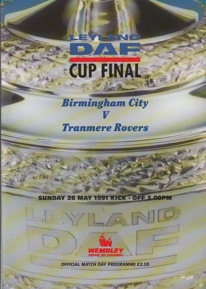 Birmingham City v Tranmere Rovers 26-May-1991
