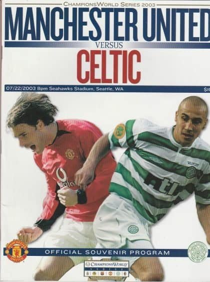Manchester United v Glasgow Celtic 22-Jul-2003