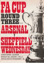 Arsenal v Sheffield Wednesday 15-Jan-1979
