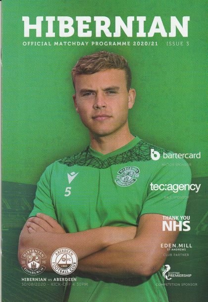 Hibernian v Aberdeen 30-Aug-2020