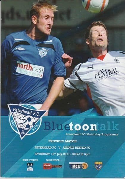 Peterhead v Airdrie United 16-Jul-2011