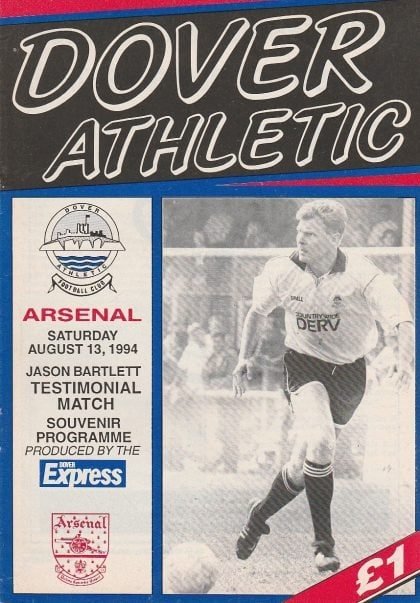 Dover Athletic v Arsenal 13-Aug-1994