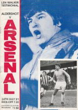 Aldershot v Arsenal 24-Jul-1991