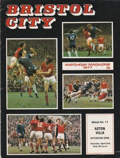 Bristol City v Aston Villa 02-Apr-1977