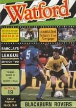 Watford v Blackburn Rovers  19-Mar-1991