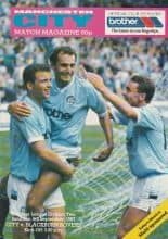 Manchester City v Blackburn Rovers 05-Sep-1987
