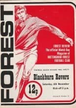 Nottingham Forest v Blackburn Rovers 06-Nov-1976