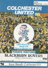 Colchester United v Blackburn Rovers 08-Mar-1980