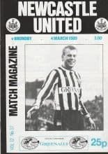 Newcastle United v Brondby 04-Mar-1989