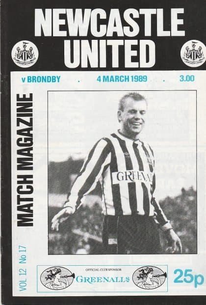 Newcastle United v Brondby 04-Mar-1989