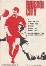Bristol City v Coventry City  21-Jan-1967