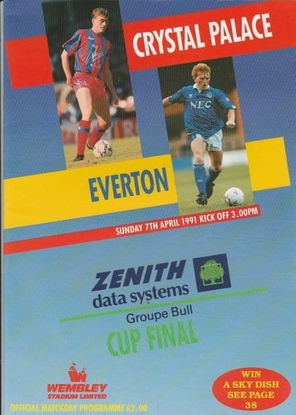 Crystal Palace v Everton 07-Apr-1991
