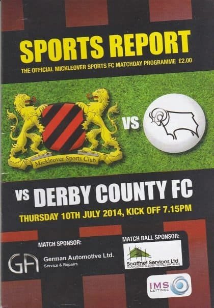Mickleover Sports v Derby County 10-Jul-2014