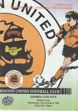 Boston United v Derby County  21-Oct-1998