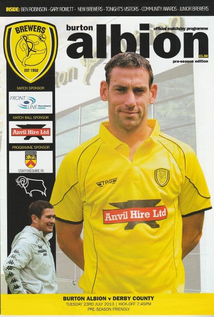 Burton Albion v Derby County 23-Jul-2013