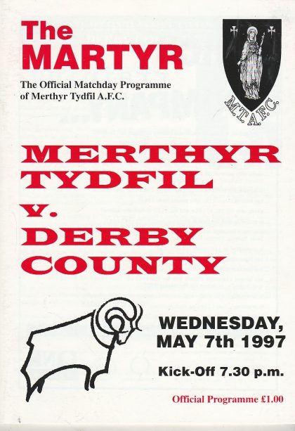Merthyr Tydfil v Derby County 07-May-1997