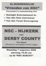 NSC Nijkerk v Derby County 07-Aug-2000