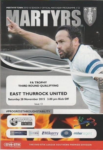 Merthyr Town v East Thurrock United  28-Nov-2015