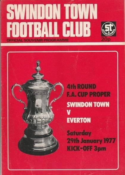 Swindon Town v Everton  29-Jan-1977