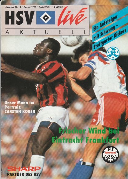 HSV Hamburg v Eintracht Frankfurt  12-Aug-1991