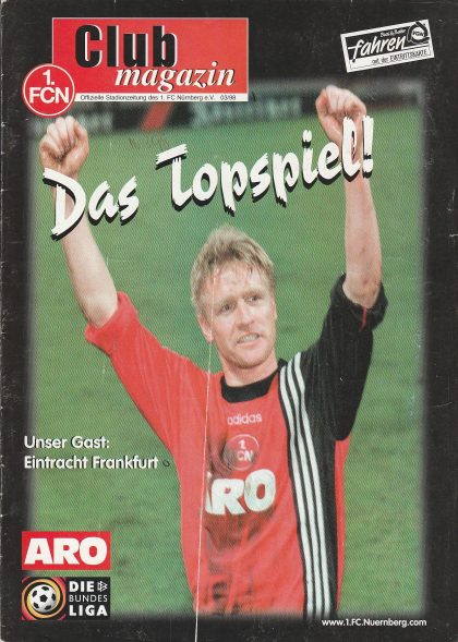 1FC Nürnberg v Eintracht Frankfurt  13-Mar-1998