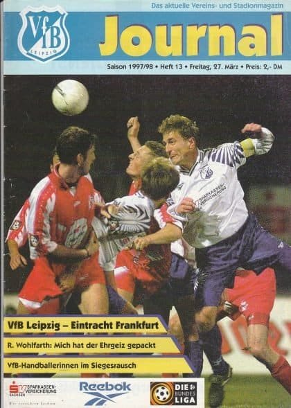 VFB Leipzig v Eintracht Frankfurt  27-Mar-1998