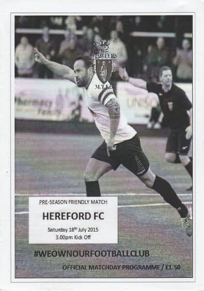 Merthyr Town v Hereford United 18-Jul-2015