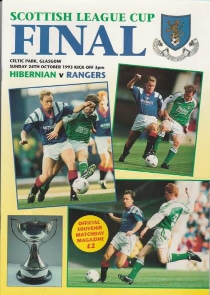 Glasgow Rangers v Hibernian 24-Oct-1993