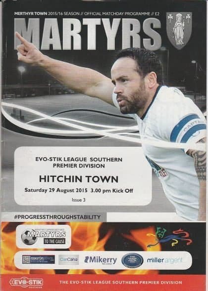 Merthyr Town v Hitchin Town  29-Aug-2015