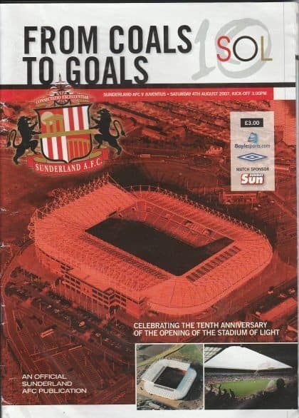 Sunderland v Juventus 04-Aug-2007