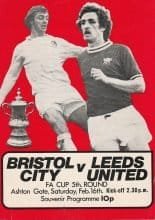 Bristol City v Leeds United  16-Feb-1974