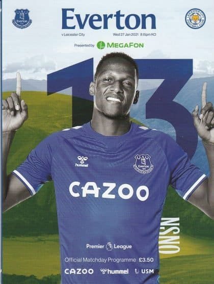 Everton v Leicester City 27-Jan-2021