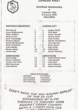 Sheffield Wednesday Reserves v Lincoln City Reserves 08-Jan-2008