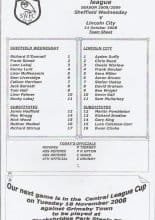 Sheffield Wednesday Reserves v Lincoln City Reserves 14-Oct-2008