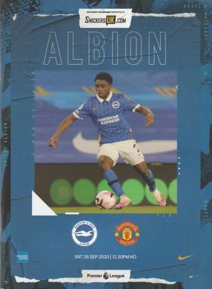 Brighton & Hove Albion v Manchester United 26-Sep-2020