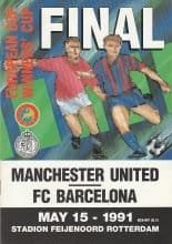 Manchester United v Barcelona  15-May-1991