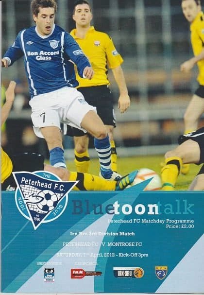 Peterhead v Montrose 07-Apr-2012