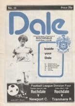 Rochdale v Tranmere Rovers  02-May-1980