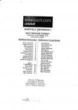 Sheffield Wednesday Reserves v Nottingham Forest Reserves 12-Oct-2010