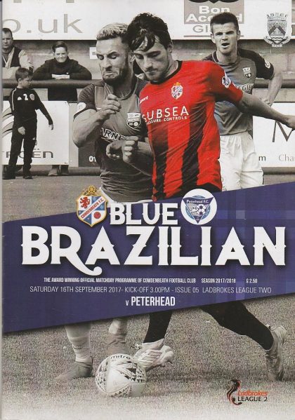Cowdenbeath v Peterhead 16-Sep-2017